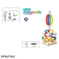 Конструктор магнітний CH1451 гнучкий 36дет.кор.25*6,5*15,5 /36/