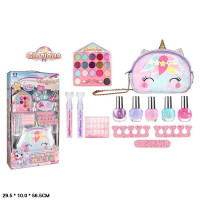 Набір косметики арт. ZR-55B (24шт/2)  тіні, блиск для губ, лак для нігтів, пилочка, наліпки, космети