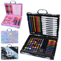 Набір для творчості MK 5781 (10шт) акварельні фарби, двосторонні маркери ,олівці, воскова крейда