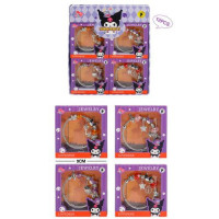 Браслет LD6818-6 KR, підвіски, метал+пластик, в кор-ці, 12шт(4види) в дисплеї, 18,5-22-6,5с