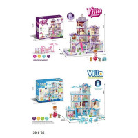 Ляльковий будинок 556-49/78 з лялькою,меблями і аксес.світ.2в.кор.39*8*32 /16/