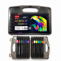 Акрилові фломастери в прозр. кор.1106-12