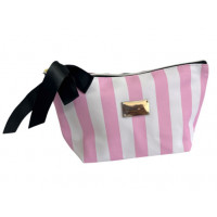 Косметичка рожевобіла (24,5*13,5*8,5)см №814