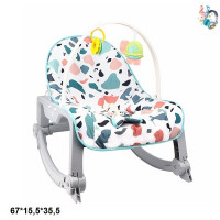 Дитячий шезлонг-гойдалка 3999  0-18кг вібрац.муз.кор.67*15,5*35,5 /8/