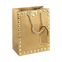 Пакет подарунковий гігант  L GOLD 42*31*12см HL-1912