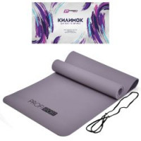 Йогамат MS 0613-27-Elderberry (12шт) для йоги/фітнесу, TPE, 183-61см, 6мм,у пакеті, 61-12,5--12,5см