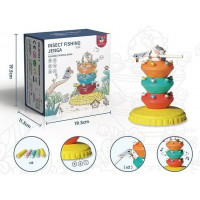 Магнітна гра "Спіймай хробачка" 20103-1 (36) 18 хробачків, палички з пташками, світло, звук, на бата