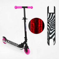 Самокат 2-х колісний BestScooter X3-41508 (4) колеса PU 120мм, рама зі світлом, кермо складне, в кор