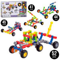 Конструктор SY8816-7-8-9 (24шт) шарнірний, транспорт, від 41дет, 4 види, в кор-ці, 35,5-21,5-5,5см