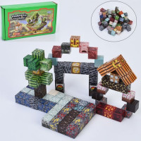 Конструктор 5802 (15шт) магнітний, куб 2см, 80дет, в кор-ці, 20-11-4,5см