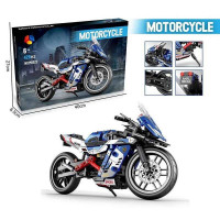 Конструктор MB 022 (36) "Мотоцикл", 426 деталей, гумові шини, в коробці