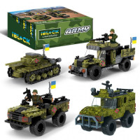 Конструктор IBLOCK арт. PL-921-426 (48ш) 6 диспл. по 8шт Армія, 122-161дет., 4вида,р-р уп-ки 22*4,5