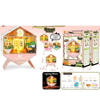 Набір для творчості K2903 (24шт) міні будинок, квітковий магазин, 10,5-10,5-в13,3см, зроби сам, світ