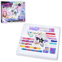 Набір для творчості 11661 (40шт) набір для плетіння браслетів, нитки, намистини, намистини-англ.літе