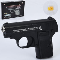 Пістолет W3 (30шт) 14см, пластикові кулі, в кор-ці, 21-14,5-4см