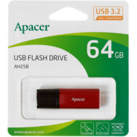 Флешка USB Apacer AH25B 64Gb red USB 3.2, BR-1