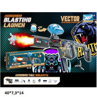 Автомат XC2246-11 з гелевими пульками,акум.USB.світ.дим.кор.40*7,3*14 /72/