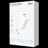 Мережевий зарядний пристрій Proove Silicone Power 2 30W White,1992