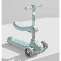 Самокат триколісний з сидінням "Skyper" LS-1520-31 (6) колеса PU 112х42мм зі світлом, озвучування та