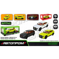 Машина мет. АВТОПРОМ арт. AP7742 (12шт/2) 1:24 BMW XM, батар,світло,звук,відкр.двері,короб. 28*16*12