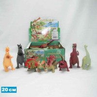 Динозавр Гонконг A016P тянучка 11" 12 в., 12 шт. в кор., ш.к. /216/