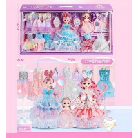 Набір ляльок 1788-4 (18) 2 ляльки; висота 27 см, шарнірні з’єднання, прошите волосся, знімний одяг,