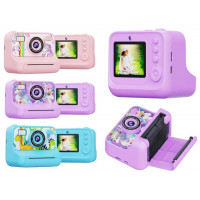 Фотоапарат-принтер C 72978 (40) 3 кольори,  type-C, роз’єм для SD карти, фото, відео, ігри, 3 рулони