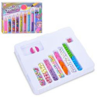 Набір для творчості 338-1043-44 (60шт)  намистини, нитки, підвіски, 2 види, в кор-ці, 27-23-3,5см