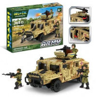 Конструктор IBLOCK арт. PL-921-432 (12шт) ARMY 368дет.,инструкція на укр мові, наліпкии комплект ко