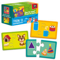 Пазли "Знайди пару. Хто де живе? На що схоже?" VT5003-03