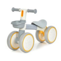 Біговел MBB 1062-11-6 (1шт) 57,6-28-в38,7см, колесо EVA, сидіння екошкіра, сірий-жовтий