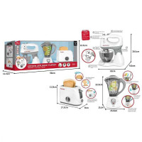 Кухонний набір F 2319 тостер, блендер, міксер, підсвічування, в коробці