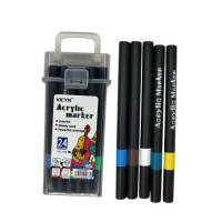 Акрилові фломастери 24кол. у пл. кор. на водній основі (4,2*6,4*14,6)см 1108-24