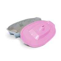 DOLONI "Пісочниця" артикул 03355/6 світло-рожевий/світло-сірий, 1355х715х375 мм