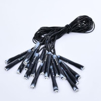 Скакалка MS 4133 (200шт) 250см, мотузка гума, ручка пластик, чорний