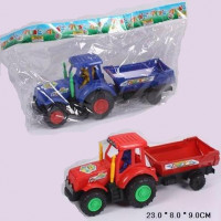 Трактор инерц 099 в ассортим с прицепом в пакете