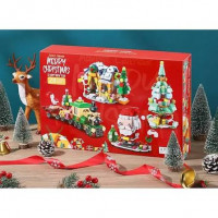 Конструктор арт. 8887 адвент-календар "Merry Christmas" у короб.38*26*7см