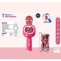 Мікрофон HY 850 E (96/2) підсвічування, 3 ефекти зміни голосу, регулювання гучності, Bluetooth, слот