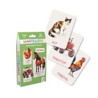 Набір навчальних карток Монтесорі «Ферма» 301233