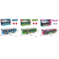 Автобус 661-05H-054-6D (24шт) інерція, 19,5см, 1:20, звук, світло, гумові колеса, 3 види, на бат(таб