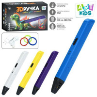 3D ручка AK 0012 (10шт) 17см, тип філаменту(пластик)-PLA(3кольори по 3м)