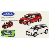 Машина метал 24021W (24шт/4) "WELLY"1:24 RANGE ROVER EVOQUE,откр.двери,капот,2 цвета,в кор.23*11*10