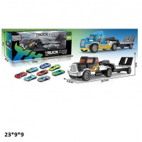 Трейлер-автовоз 6704 метал.з машинкою,2в.кор.23*9*9 /168/