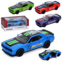 Машина KT5461WF (24шт) метал, інерція, 1:40, 12,5см, відчиняються двері, гумові колеса, 4 кольори, в