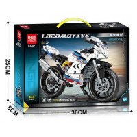 Конструктор K 2207 (36) "Мотоцикл", 343 деталі, в коробці