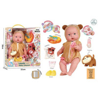 Пупс 40см DH2377A/B/C/D інтер-ний з одягом та аксес.муз.4в.кор.38*21*32 /12/