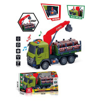 Спецтехніка 688-10 B (24) “Вантажівка з маніпулятором”, довжина 28 см, підсвічування, звукові ефекти
