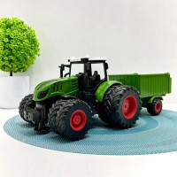 Трактор 99-77 B (30) масштаб: 1:24, причеп-самоскид, гумові колеса, рухомі елементи, в коробці