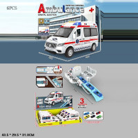 Автобус-трек 608A346 швидка інерц.катапульта з метал.машинкою.батар.муз.світ.6шт.в кор.43,5*29,5*31