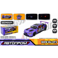 Іграшка машина мет. АВТОПРОМ арт. 68296A(P) (12шт/2) 1:24 BMW M4 GT3, батар,світло,звук,відкр.двері,